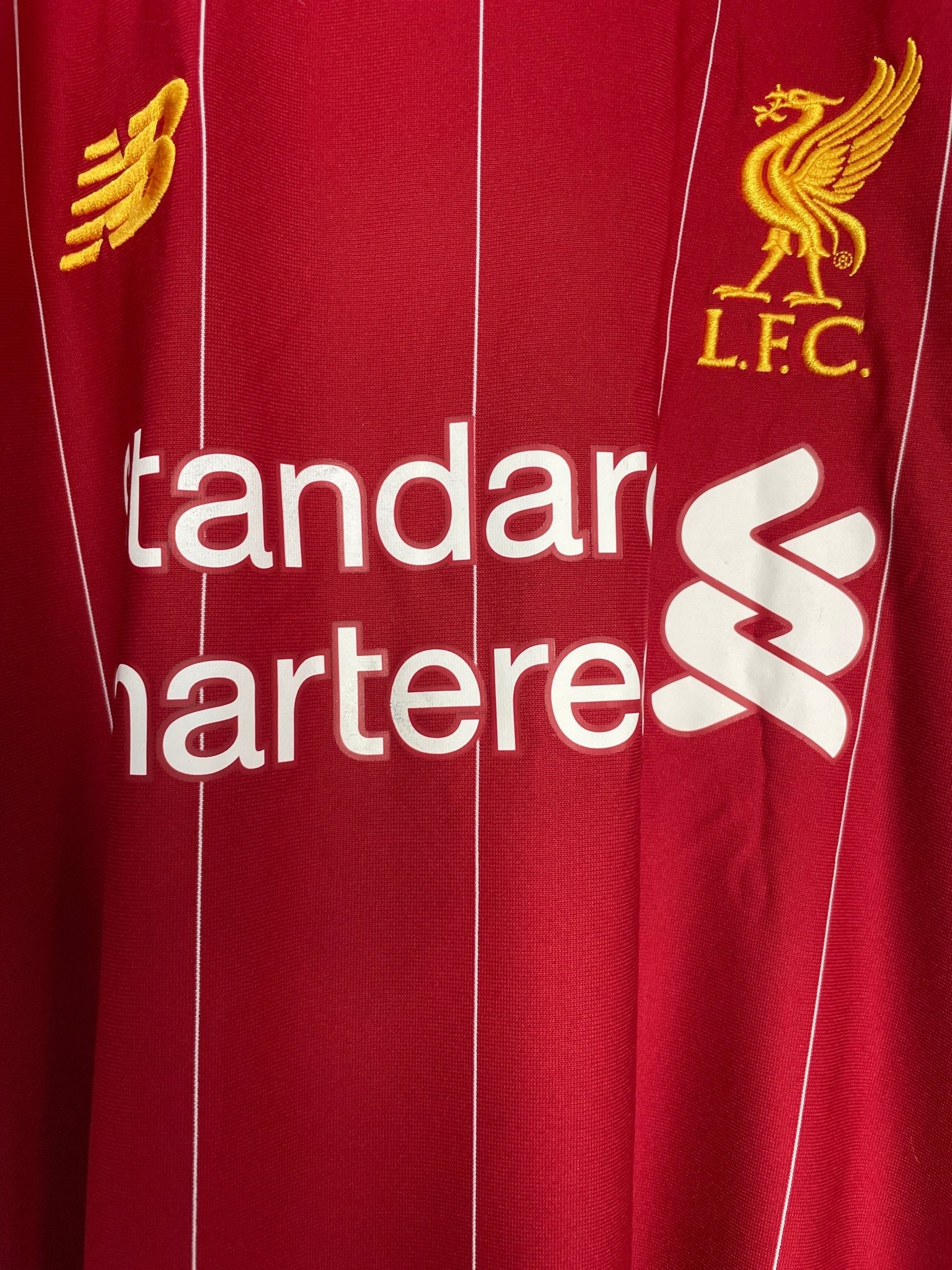 Shop 2019/20 LIVERPOOL SALAH #11 HOME SHIRT (L) NEW BALANCE, classic football shirts, vintage football shirts & retro soccer jerseys at Cult Kits