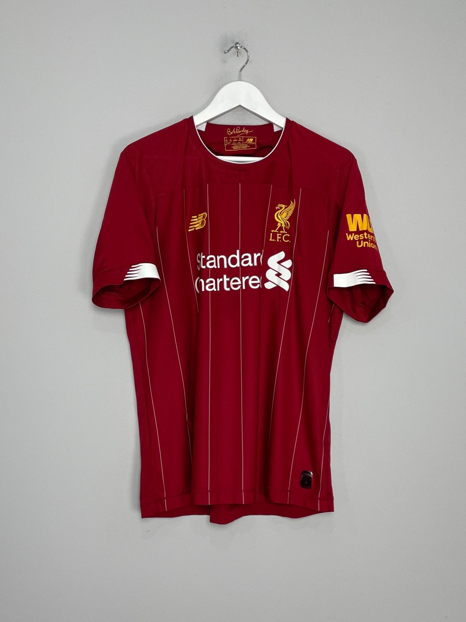 Shop 2019/20 LIVERPOOL SALAH #11 HOME SHIRT (L) NEW BALANCE, classic football shirts, vintage football shirts & retro soccer jerseys at Cult Kits