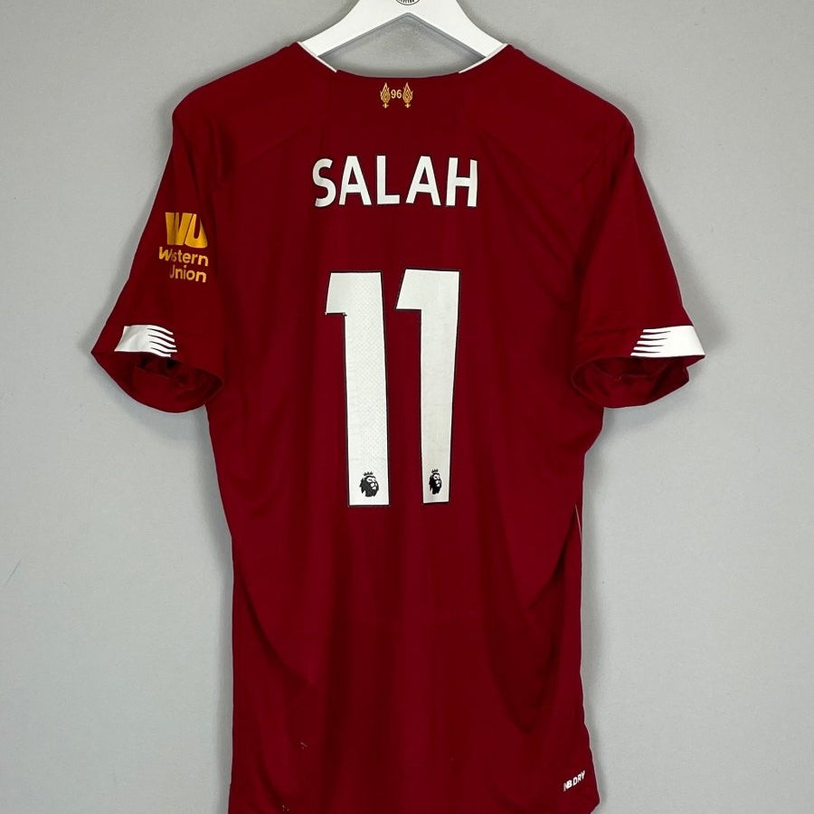 2019/20 LIVERPOOL SALAH 11 HOME SHIRT (L) NEW BALANCE - Cult Kits - Large - Buy Vintage Football Shirts, Authentic Retro Football Shirts For Sale, Classic Football Shirts & Soccer Jersey