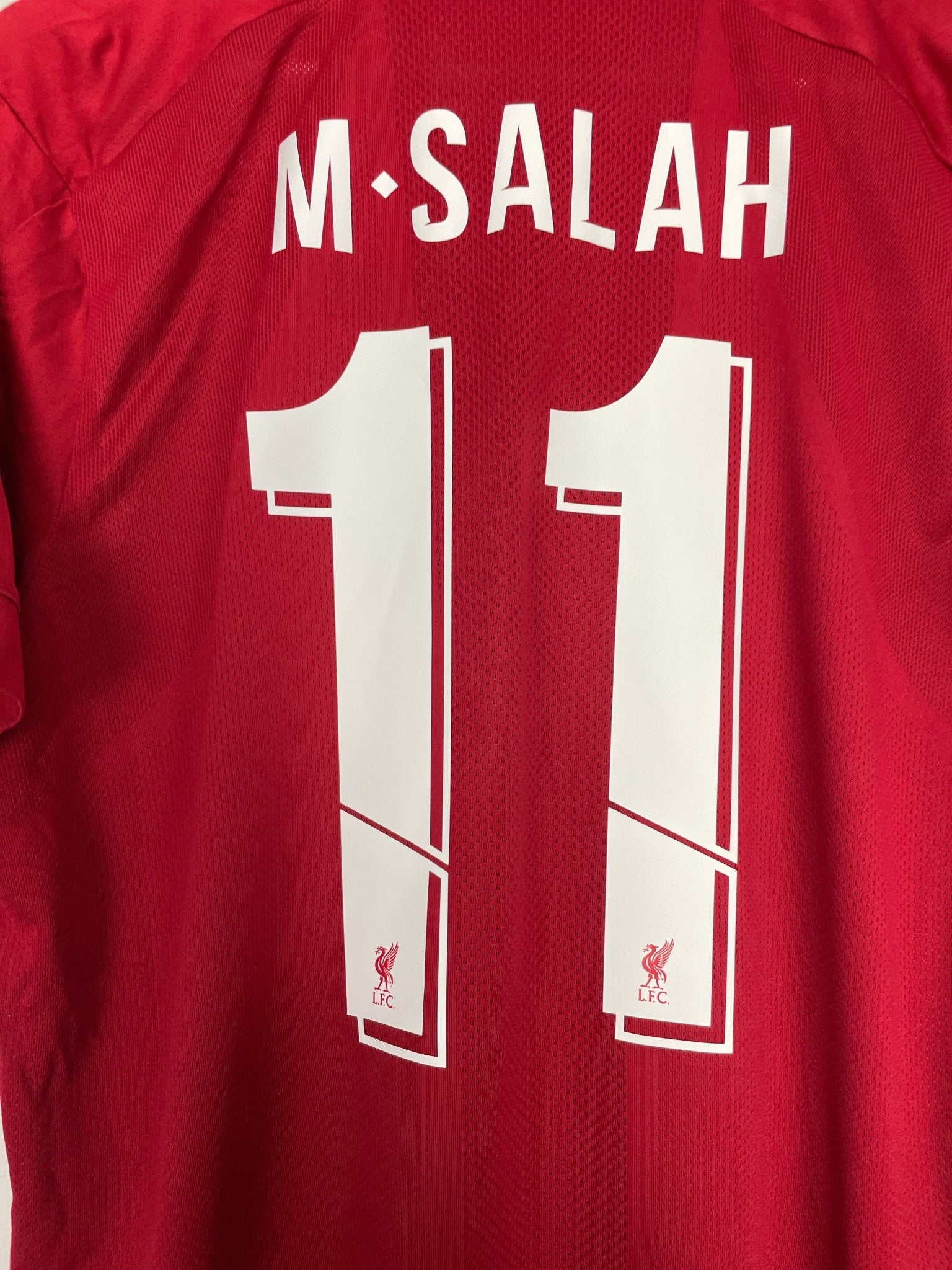 Shop 2019/20 LIVERPOOL SALAH #11 HOME SHIRT (L) NEW BALANCE, classic football shirts, vintage football shirts & retro soccer jerseys at Cult Kits