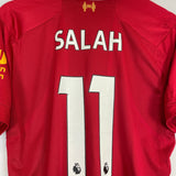 2019/20 LIVERPOOL SALAH 11 HOME SHIRT (L) NEW BALANCE - Cult Kits - Large - Buy Vintage Football Shirts, Authentic Retro Football Shirts For Sale, Classic Football Shirts & Soccer Jersey