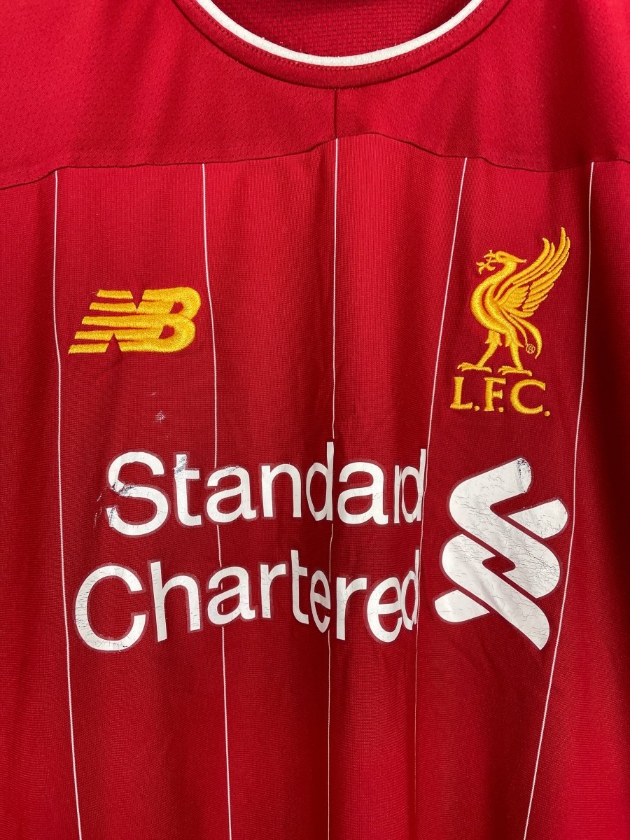 2019/20 LIVERPOOL SALAH 11 HOME SHIRT (L) NEW BALANCE - Cult Kits - Large - Buy Vintage Football Shirts, Authentic Retro Football Shirts For Sale, Classic Football Shirts & Soccer Jersey