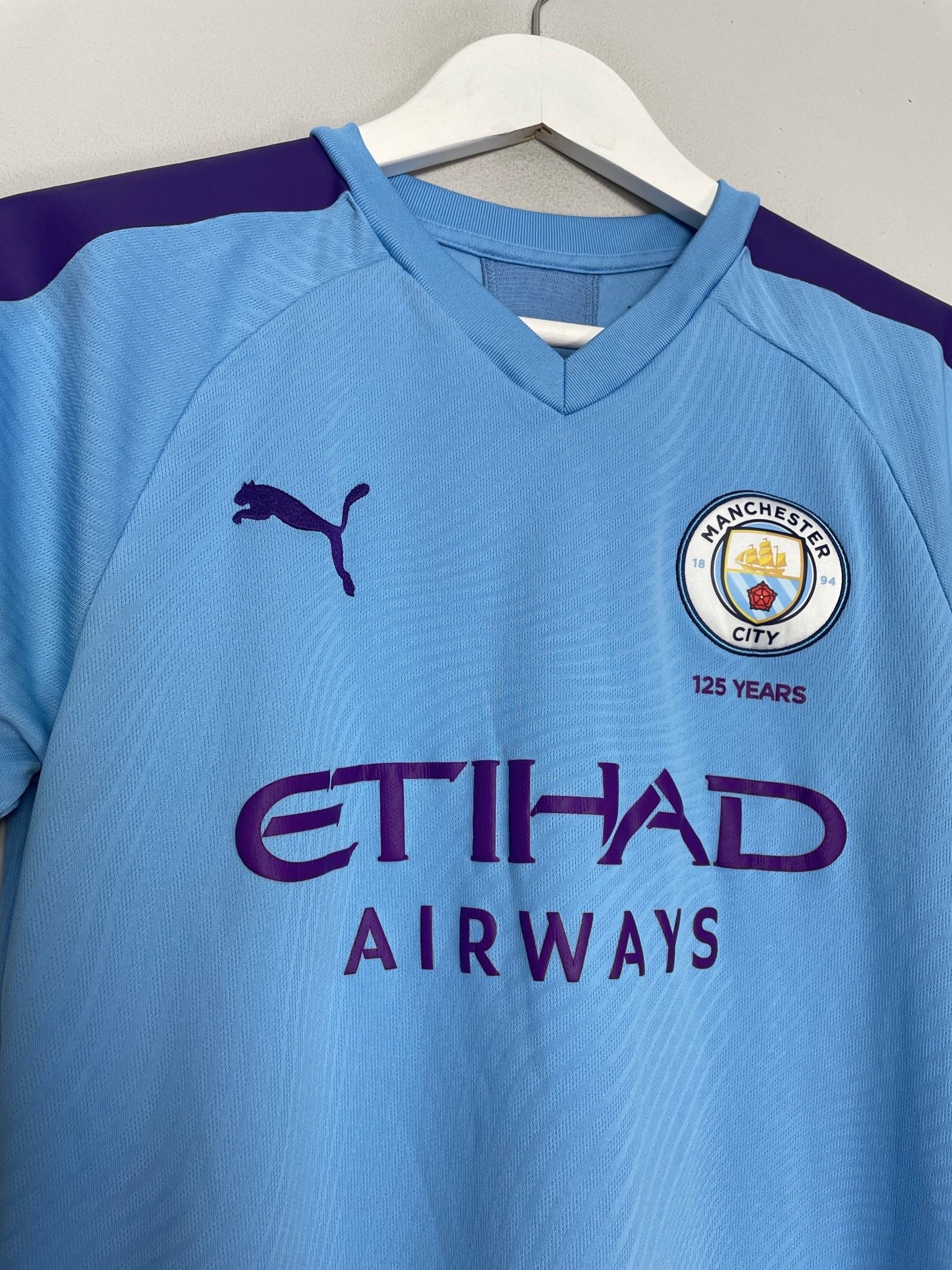Shop 2019/20 MANCHESTER CITY KUN AGUERO #10 *125 YEAR* HOME SHIRT (S) PUMA, classic football shirts, vintage football shirts & retro soccer jerseys at Cult Kits