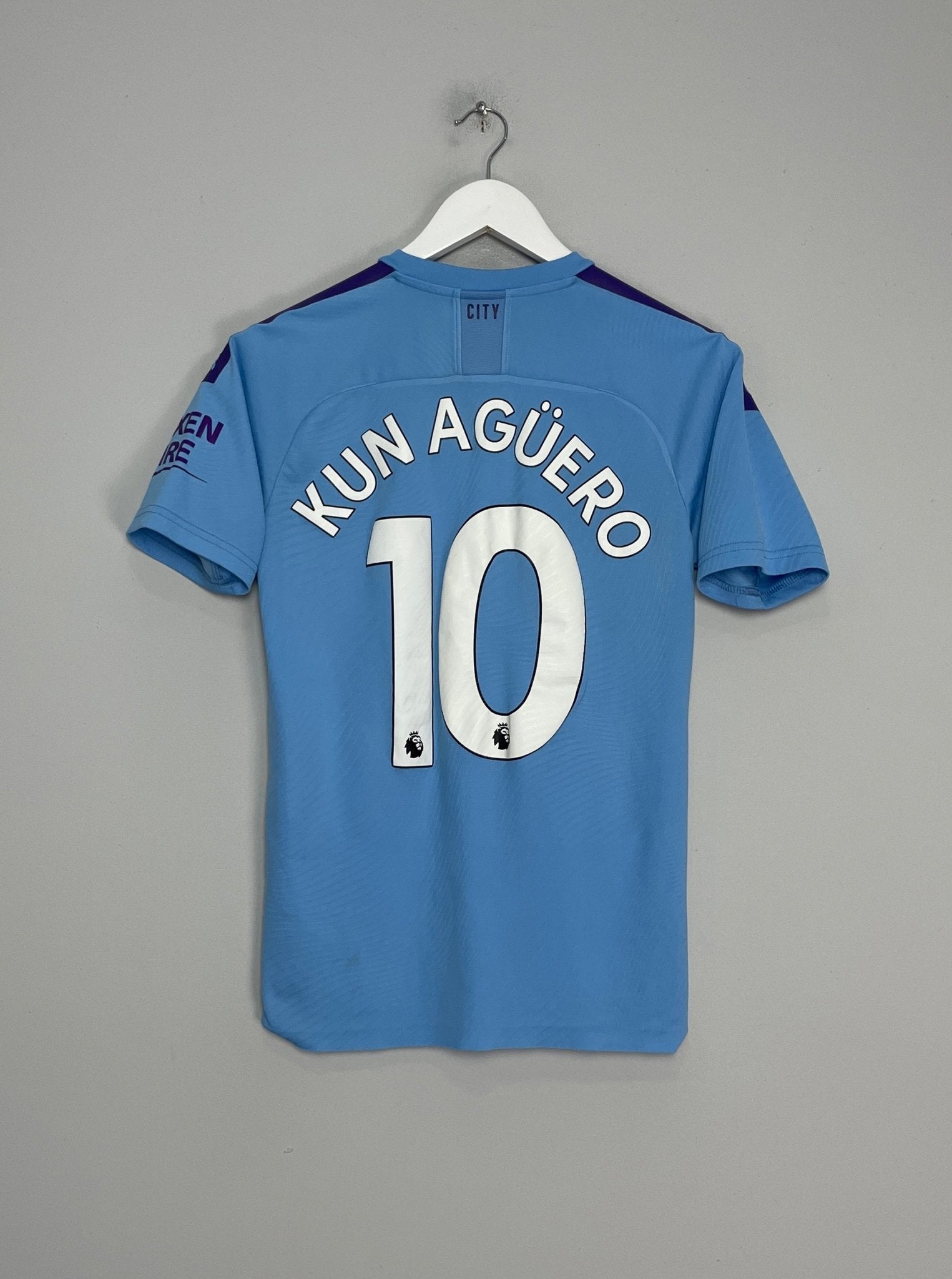 Shop 2019/20 MANCHESTER CITY KUN AGUERO #10 *125 YEAR* HOME SHIRT (S) PUMA, classic football shirts, vintage football shirts & retro soccer jerseys at Cult Kits