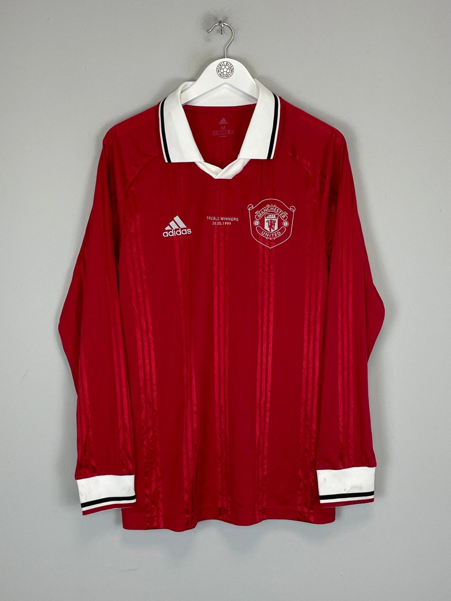 Shop 2019/20 MANCHESTER UNITED ICON L/S SHIRT (M) ADIDAS, classic football shirts, vintage football shirts & retro soccer jerseys at Cult Kits
