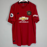 2019/20 MANCHESTER UNITED SHAW 23 *AUTHENTIC* HOME SHIRT (XXL) ADIDAS - Cult Kits - XXL - Buy Vintage Football Shirts, Authentic Retro Football Shirts For Sale, Classic Football Shirts & Soccer Jersey