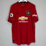 2019/20 MANCHESTER UNITED SHAW 23 *AUTHENTIC* HOME SHIRT (XXL) ADIDAS - Cult Kits - XXL - Buy Vintage Football Shirts, Authentic Retro Football Shirts For Sale, Classic Football Shirts & Soccer Jersey