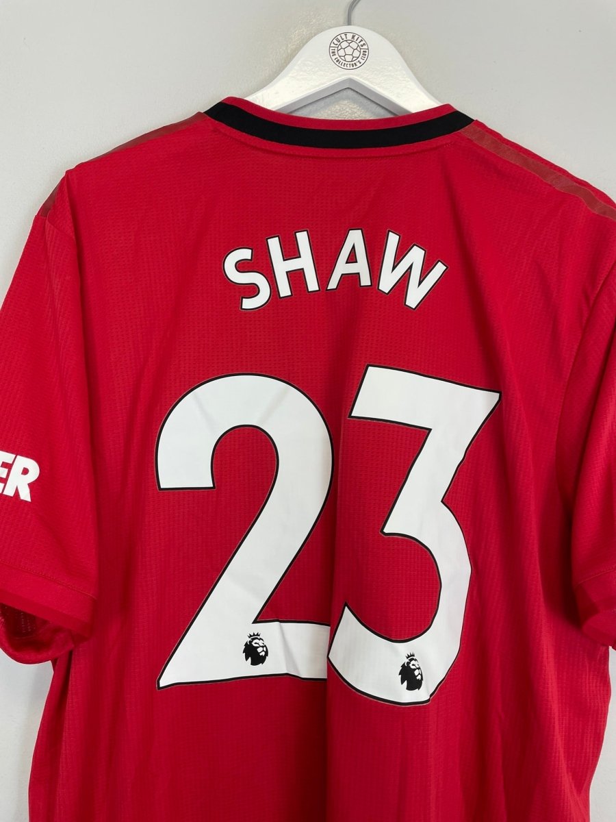 2019/20 MANCHESTER UNITED SHAW 23 *AUTHENTIC* HOME SHIRT (XXL) ADIDAS - Cult Kits - XXL - Buy Vintage Football Shirts, Authentic Retro Football Shirts For Sale, Classic Football Shirts & Soccer Jersey