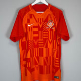 Shop 2019/20 NETHERLANDS TRAINING SHIRT (XL) NIKE, classic football shirts, vintage football shirts & retro soccer jerseys at Cult Kits