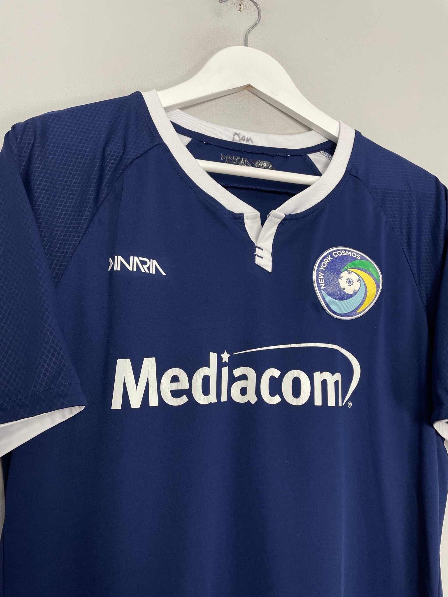 Shop 2019/20 NEW YORK COSMOS HOME SHIRT (L) INRIA, classic football shirts, vintage football shirts & retro soccer jerseys at Cult Kits