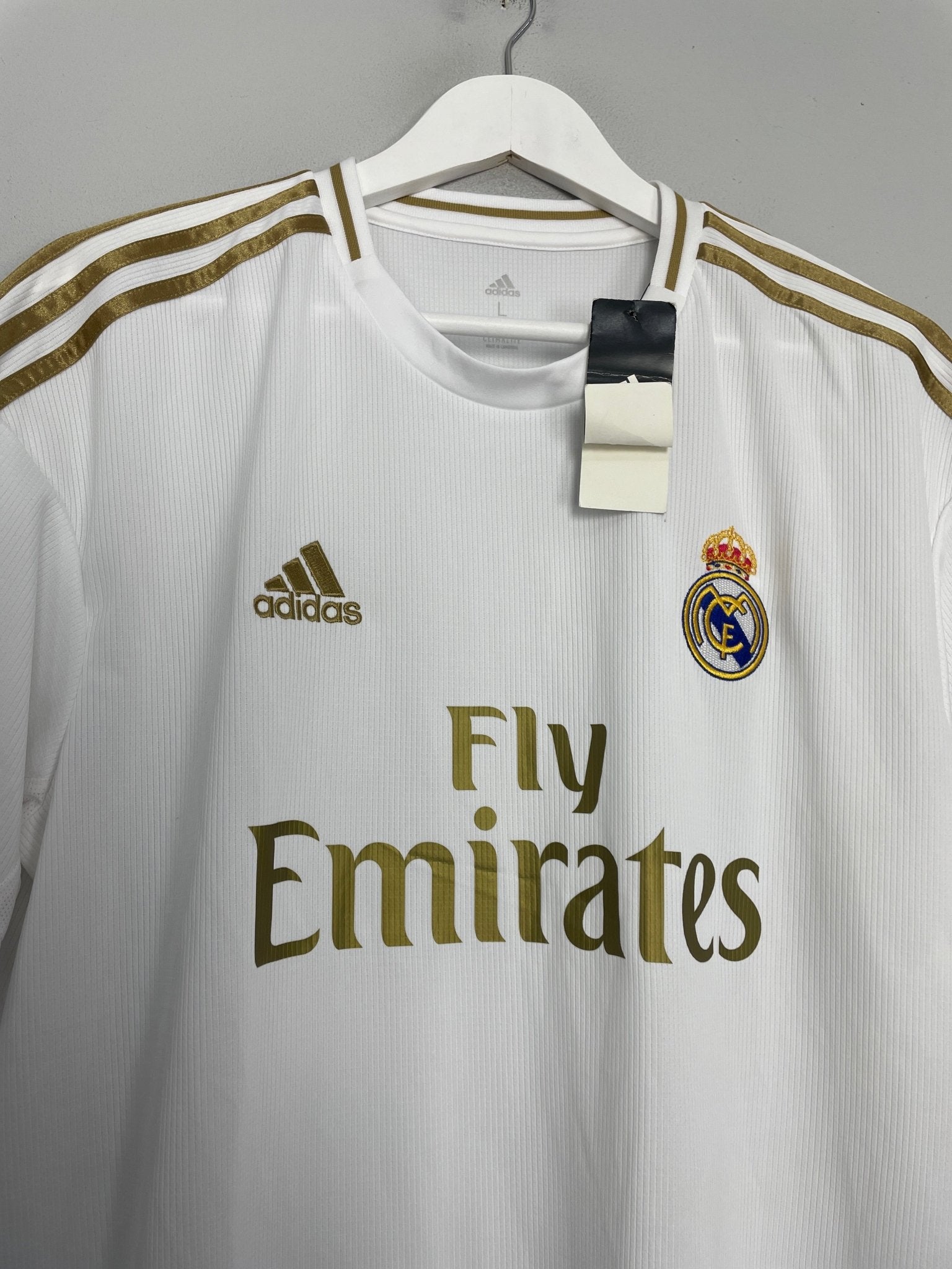 Shop 2019/20 REAL MADRID *BNWT* HOME SHIRT (L) ADIDAS, classic football shirts, vintage football shirts & retro soccer jerseys at Cult Kits