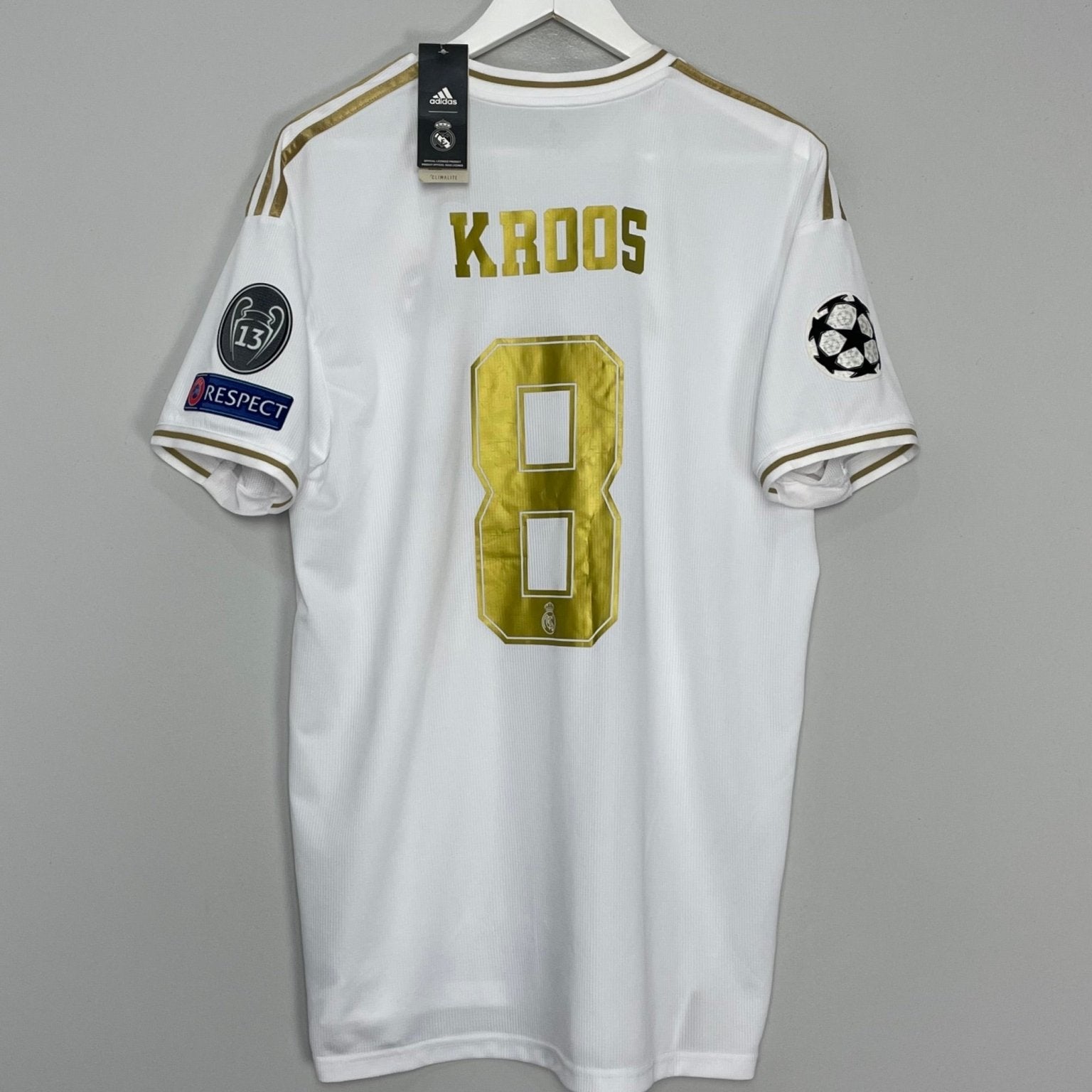 Shop 2019/20 REAL MADRID KROOS #8 C/L *BNWT* HOME SHIRT (XL) ADIDAS, classic football shirts, vintage football shirts & retro soccer jerseys at Cult Kits