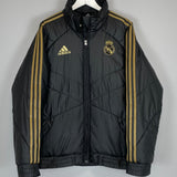 Shop 2019/20 REAL MADRID PADDED JACKET (M) ADIDAS, classic football shirts, vintage football shirts & retro soccer jerseys at Cult Kits