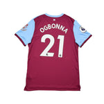 Buy 2019/20 West Ham Ogbonna 21 *Match Issue* Home Shirt (L) Umbro ~ Free worldwide shipping ~ Authentic Vintage Football Shirts from Cult Kits