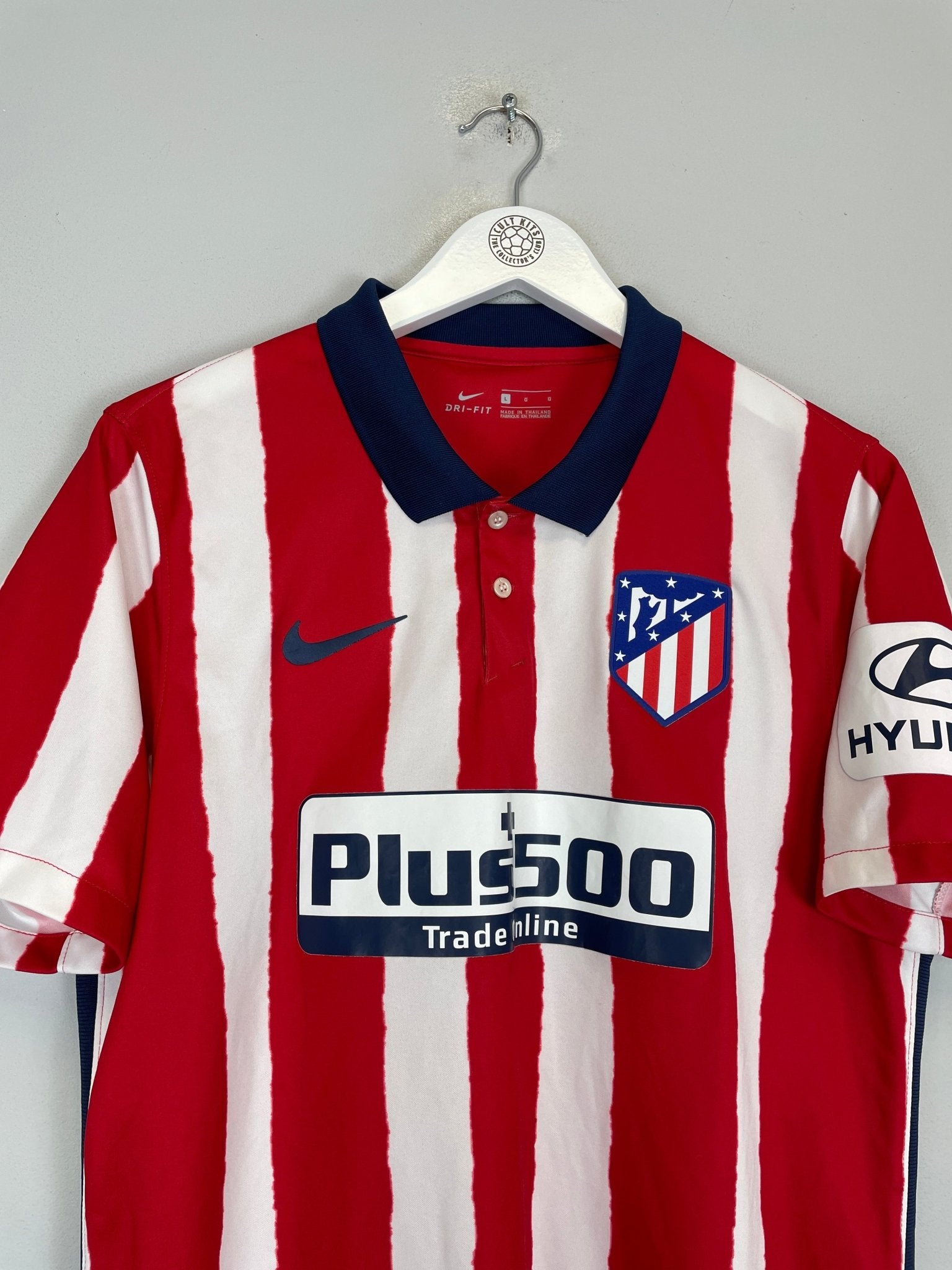 Shop 2020/21 ATLETICO MADRID HOME SHIRT (L) NIKE, classic football shirts, vintage football shirts & retro soccer jerseys at Cult Kits