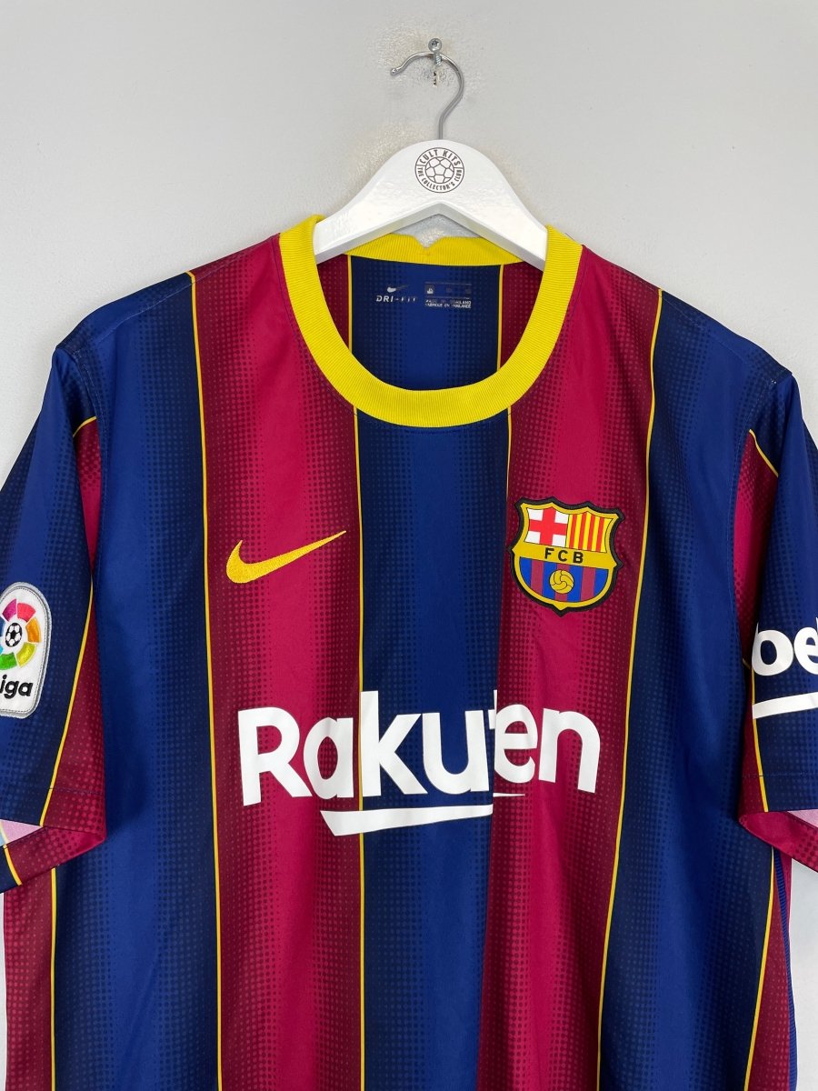 2020/21 BARCELONA MESSI 10 HOME SHIRT (XL) NIKE - Cult Kits - XL - Buy Vintage Football Shirts, Authentic Retro Football Shirts For Sale, Classic Football Shirts & Soccer Jersey