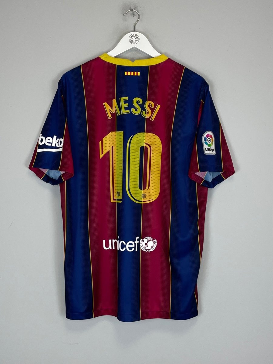 2020/21 BARCELONA MESSI 10 HOME SHIRT (XL) NIKE - Cult Kits - XL - Buy Vintage Football Shirts, Authentic Retro Football Shirts For Sale, Classic Football Shirts & Soccer Jersey