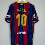 2020/21 BARCELONA MESSI 10 HOME SHIRT (XL) NIKE - Cult Kits - XL - Buy Vintage Football Shirts, Authentic Retro Football Shirts For Sale, Classic Football Shirts & Soccer Jersey