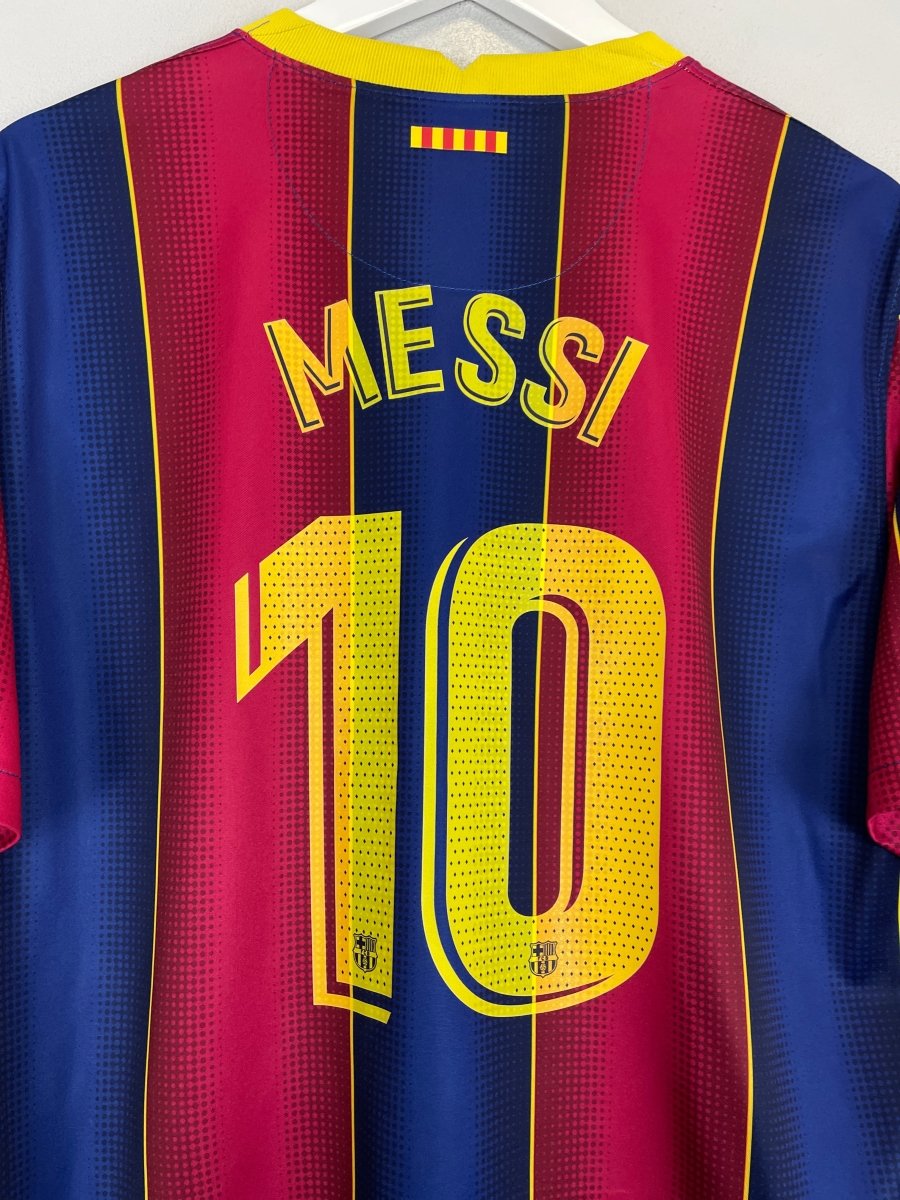 2020/21 BARCELONA MESSI 10 HOME SHIRT (XL) NIKE - Cult Kits - XL - Buy Vintage Football Shirts, Authentic Retro Football Shirts For Sale, Classic Football Shirts & Soccer Jersey