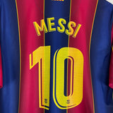 2020/21 BARCELONA MESSI 10 HOME SHIRT (XL) NIKE - Cult Kits - XL - Buy Vintage Football Shirts, Authentic Retro Football Shirts For Sale, Classic Football Shirts & Soccer Jersey