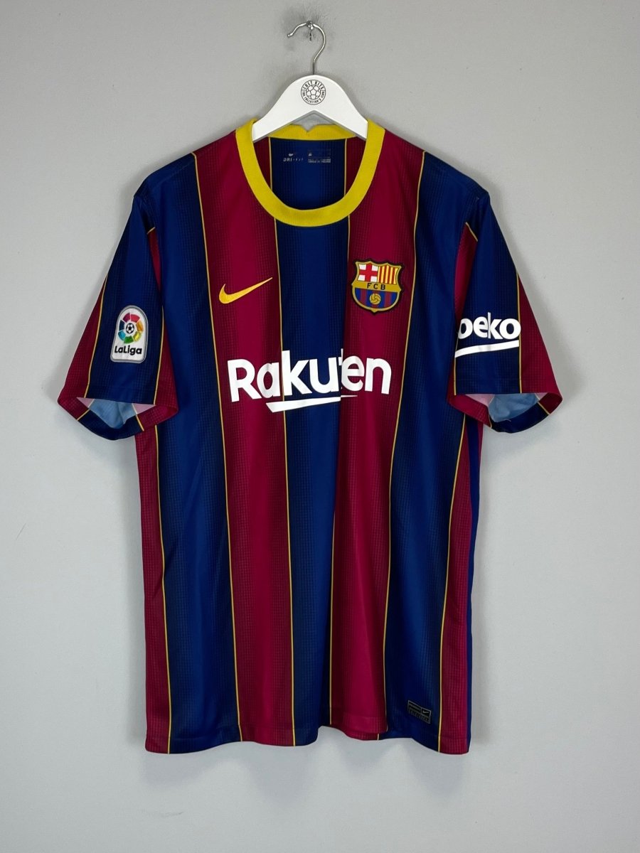 2020/21 BARCELONA MESSI 10 HOME SHIRT (XL) NIKE - Cult Kits - XL - Buy Vintage Football Shirts, Authentic Retro Football Shirts For Sale, Classic Football Shirts & Soccer Jersey