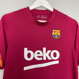 Shop 2020/21 BARCELONA TRAINING SHIRT (S) NIKE, classic football shirts, vintage football shirts & retro soccer jerseys at Cult Kits