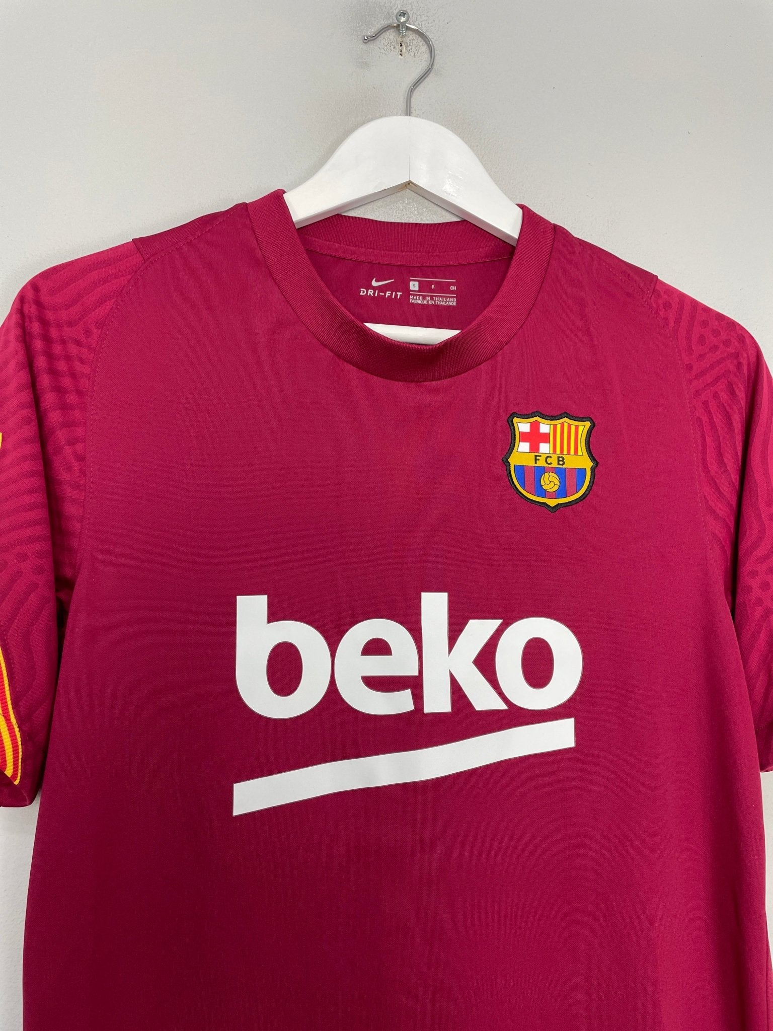 Shop 2020/21 BARCELONA TRAINING SHIRT (S) NIKE, classic football shirts, vintage football shirts & retro soccer jerseys at Cult Kits