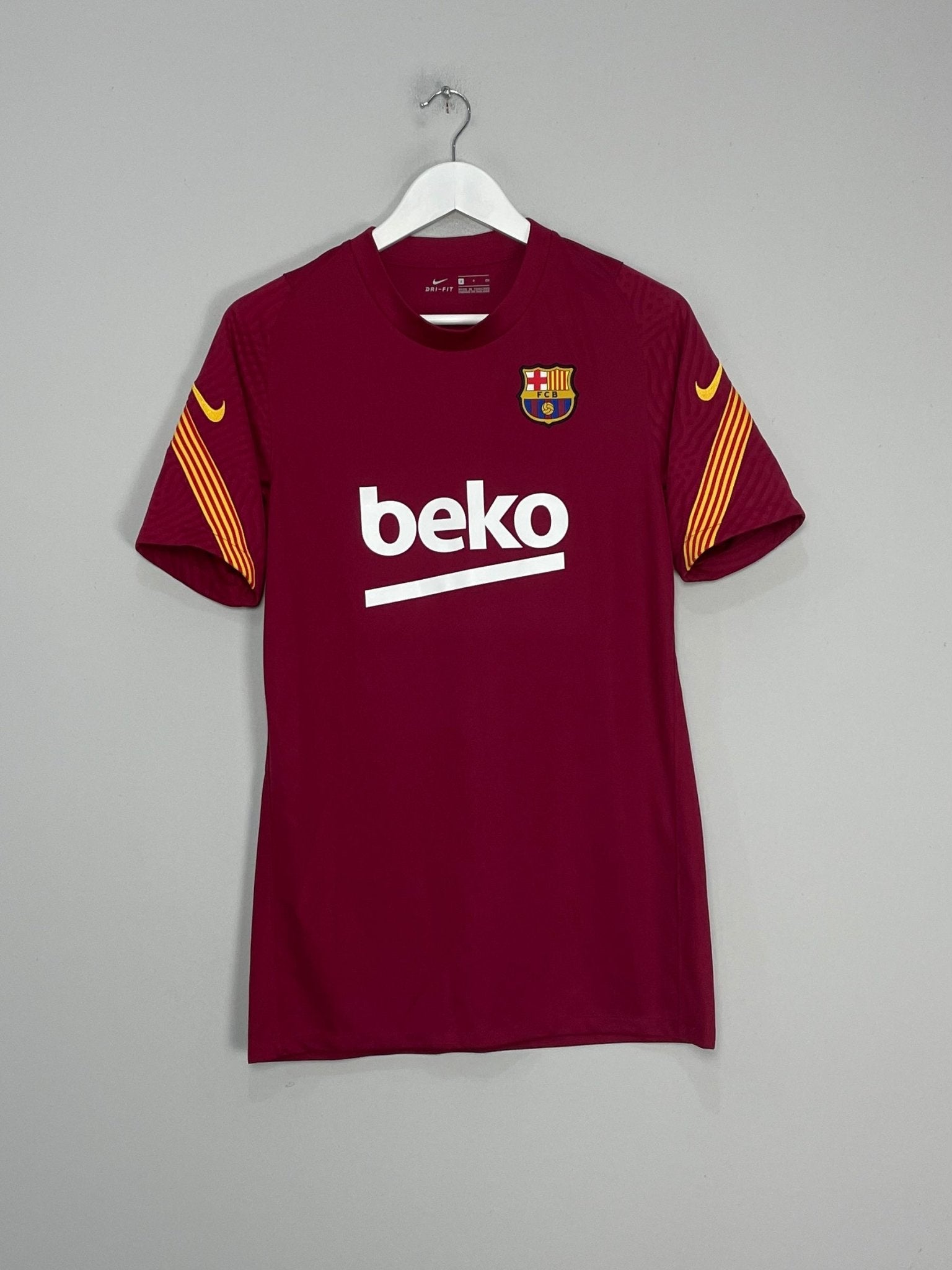 Shop 2020/21 BARCELONA TRAINING SHIRT (S) NIKE, classic football shirts, vintage football shirts & retro soccer jerseys at Cult Kits