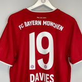 2020/21 BAYERN MUNICH DAVIES 19 HOME SHIRT (XL) ADIDAS - Cult Kits - XL - Buy Vintage Football Shirts, Authentic Retro Football Shirts For Sale, Classic Football Shirts & Soccer Jersey