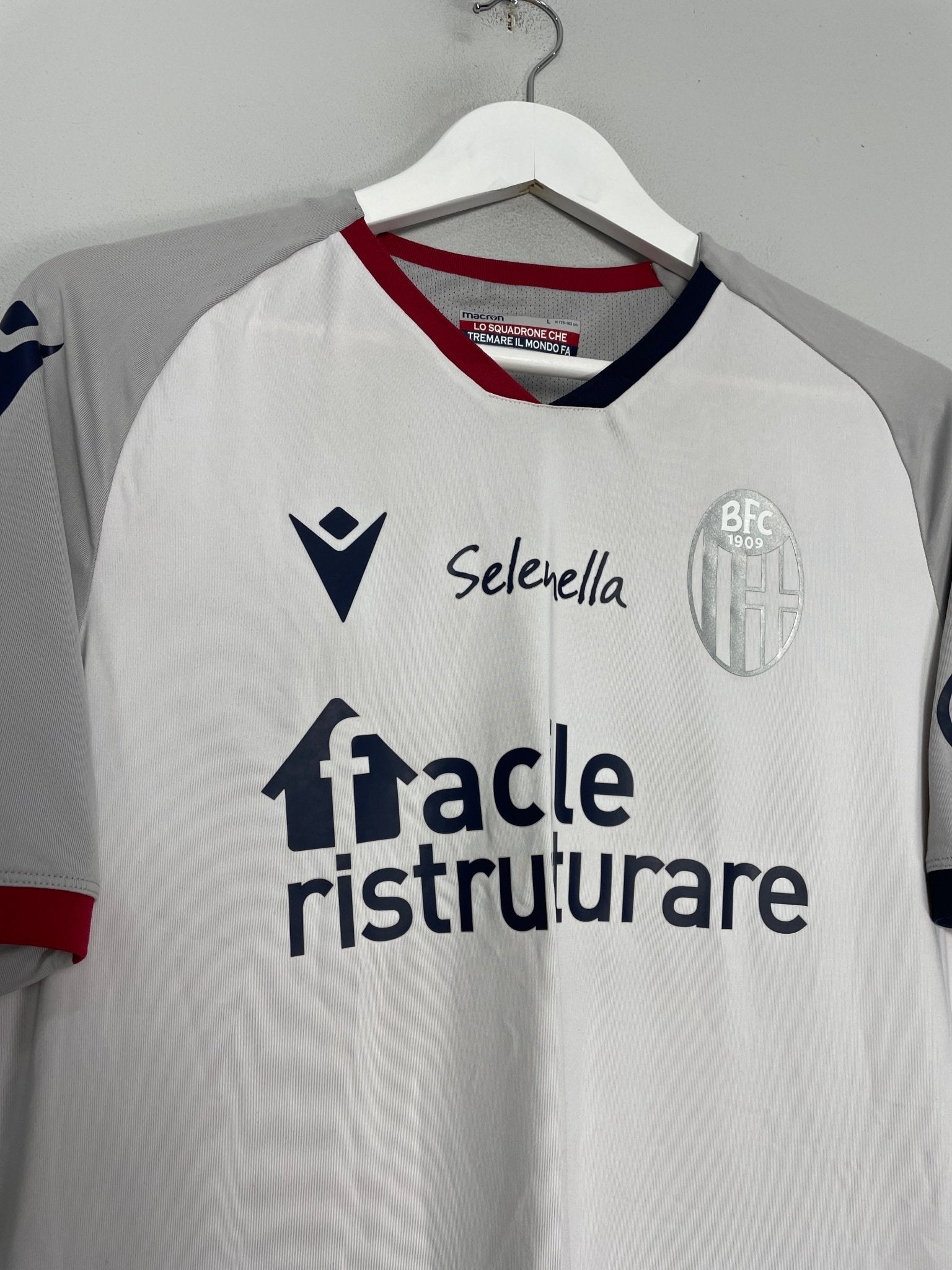 Shop 2020/21 BOLOGNA AWAY SHIRT (L) MACRON, classic football shirts, vintage football shirts & retro soccer jerseys at Cult Kits