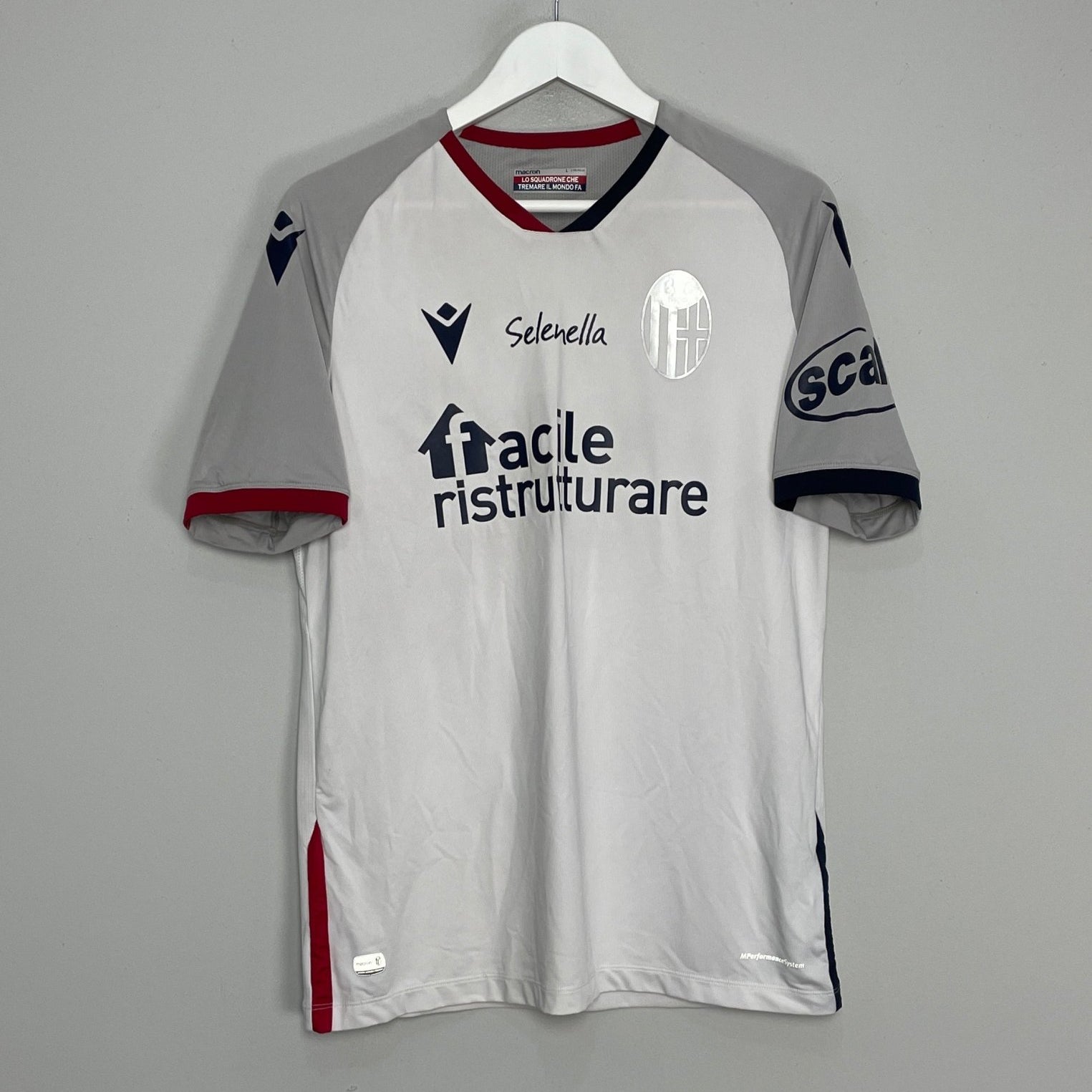 Shop 2020/21 BOLOGNA AWAY SHIRT (L) MACRON, classic football shirts, vintage football shirts & retro soccer jerseys at Cult Kits