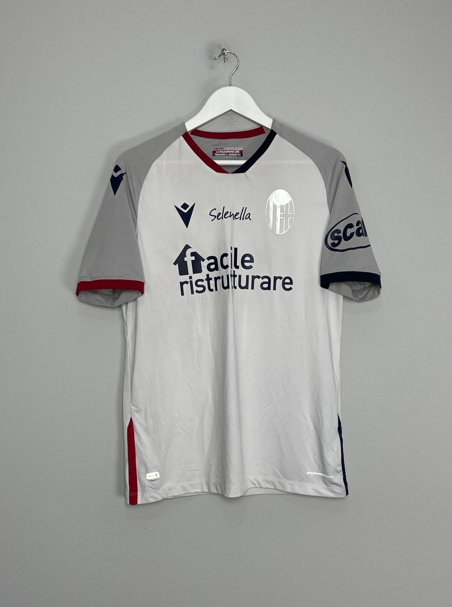 Shop 2020/21 BOLOGNA AWAY SHIRT (L) MACRON, classic football shirts, vintage football shirts & retro soccer jerseys at Cult Kits