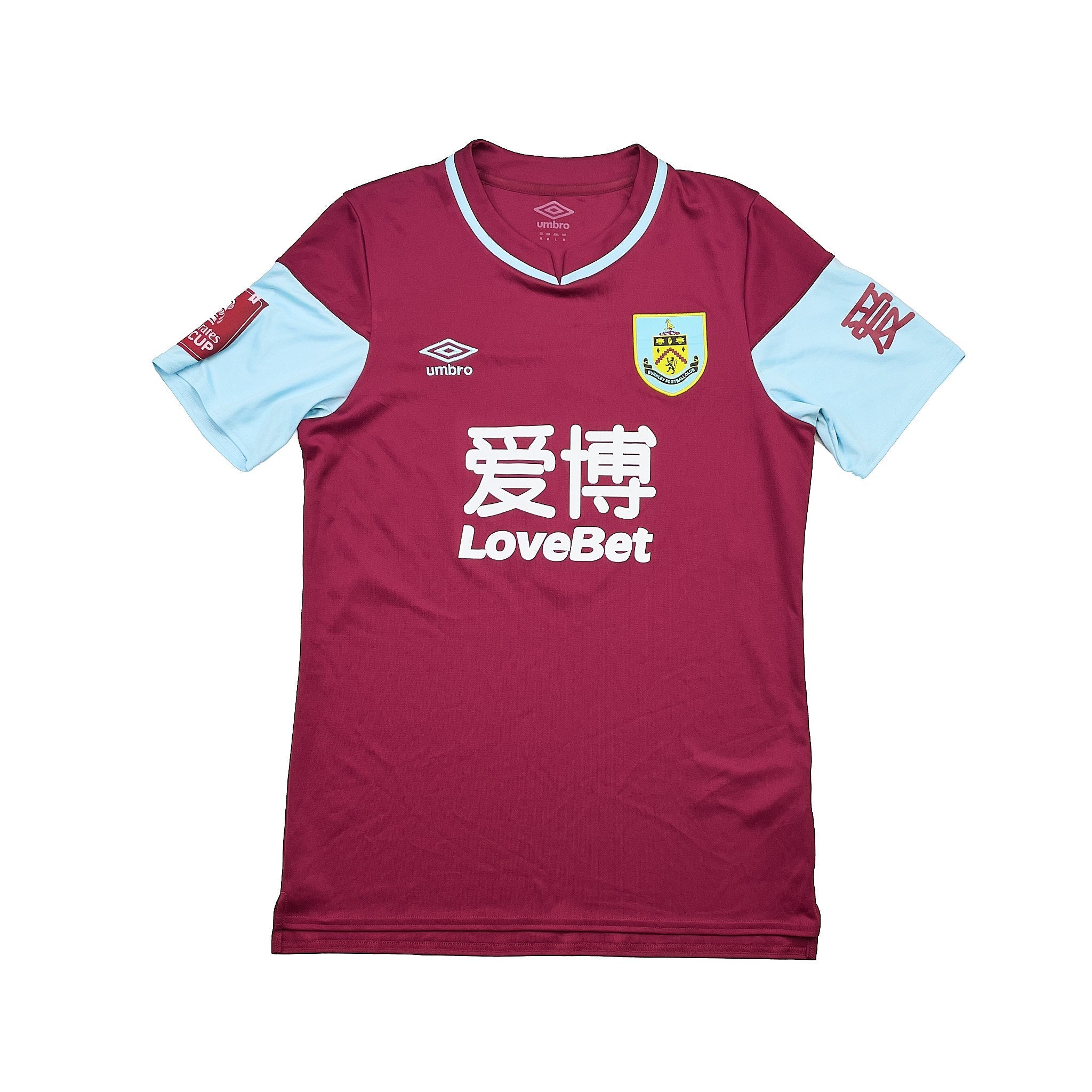 Buy 2020/21 Burnley Mee 6 *Match Issue* Fa Cup Home Shirt (M) Umbro ~ Free worldwide shipping ~ Authentic Vintage Football Shirts from Cult Kits
