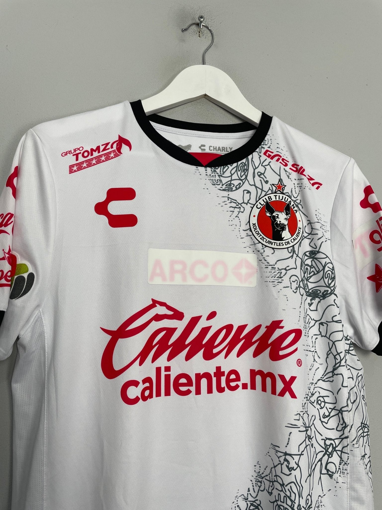 Shop 2020/21 CLUB TIJUANA CHRISTIAN #14 *MATCH ISSUED* AWAY SHIRT (M) CHARLY, classic football shirts, vintage football shirts & retro soccer jerseys at Cult Kits