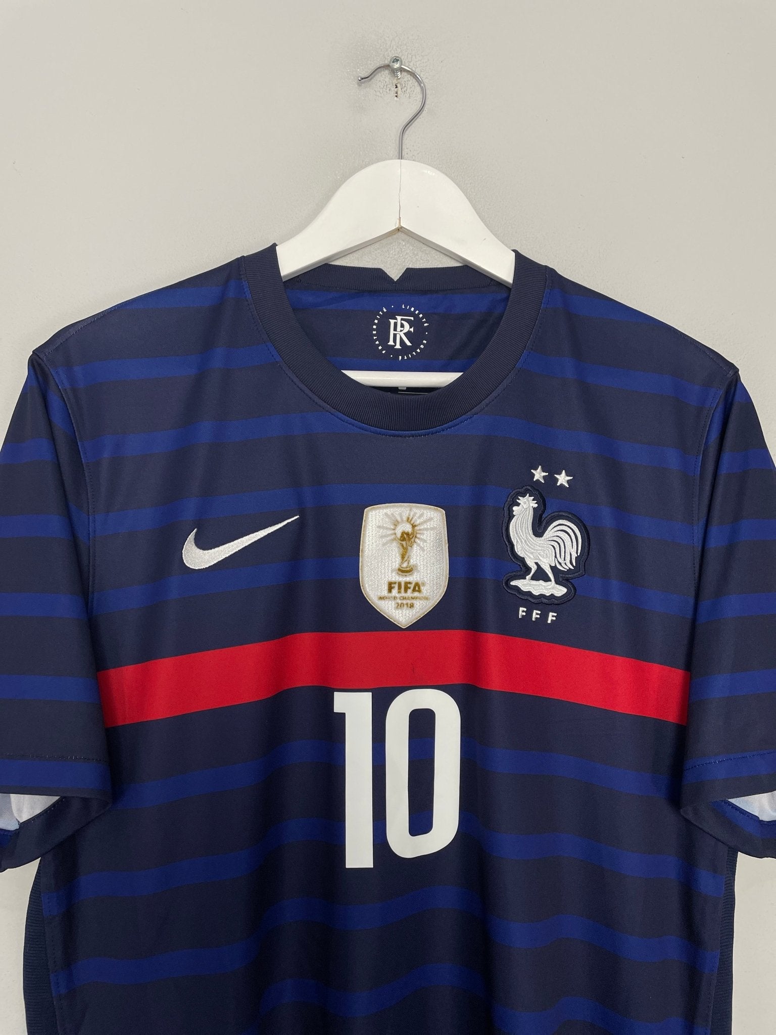 Shop 2020/21 FRANCE MBAPPE #10 HOME SHIRT (L) NIKE, classic football shirts, vintage football shirts & retro soccer jerseys at Cult Kits
