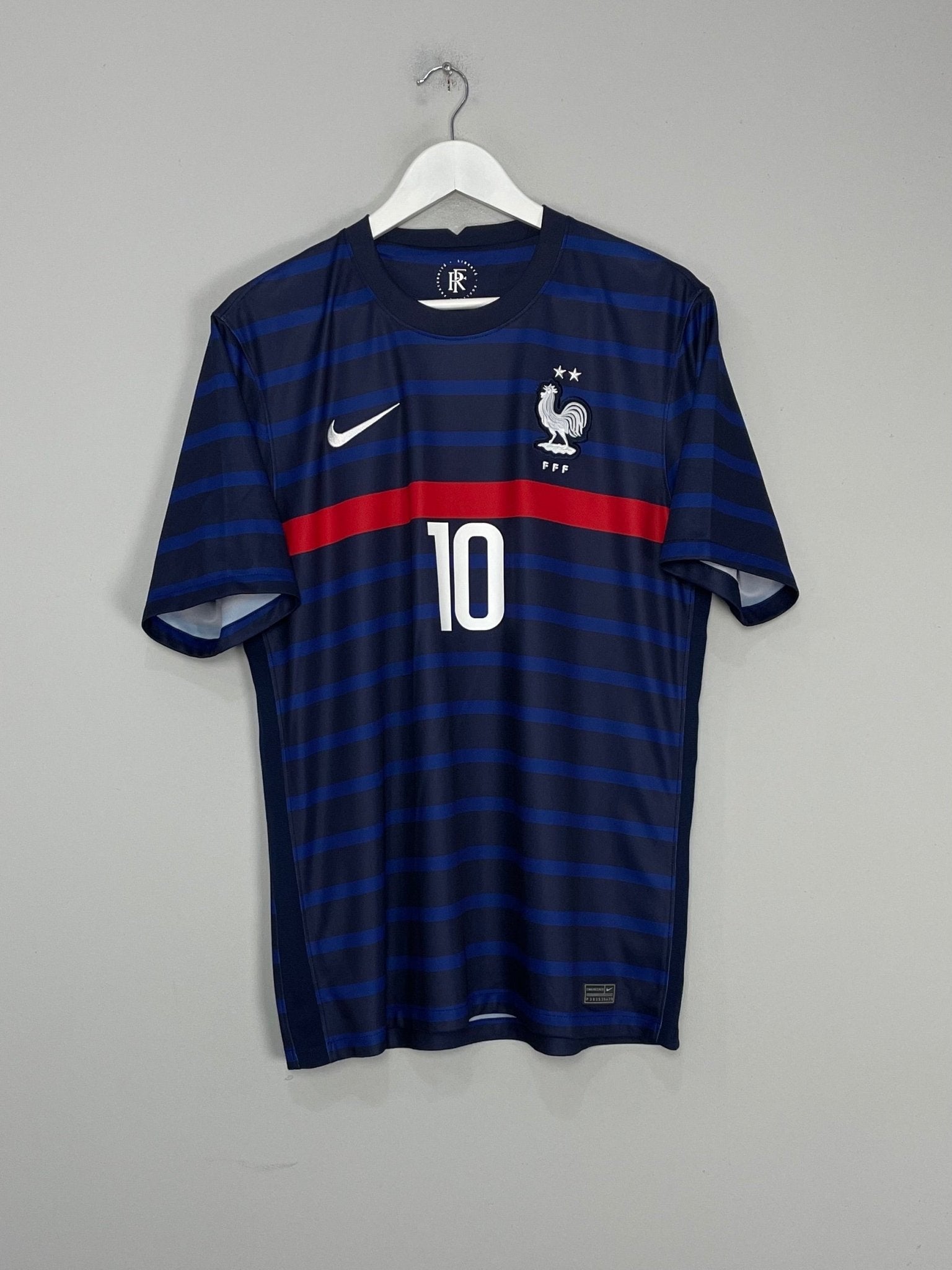 Shop 2020/21 FRANCE MBAPPE #10 HOME SHIRT (L) NIKE, classic football shirts, vintage football shirts & retro soccer jerseys at Cult Kits
