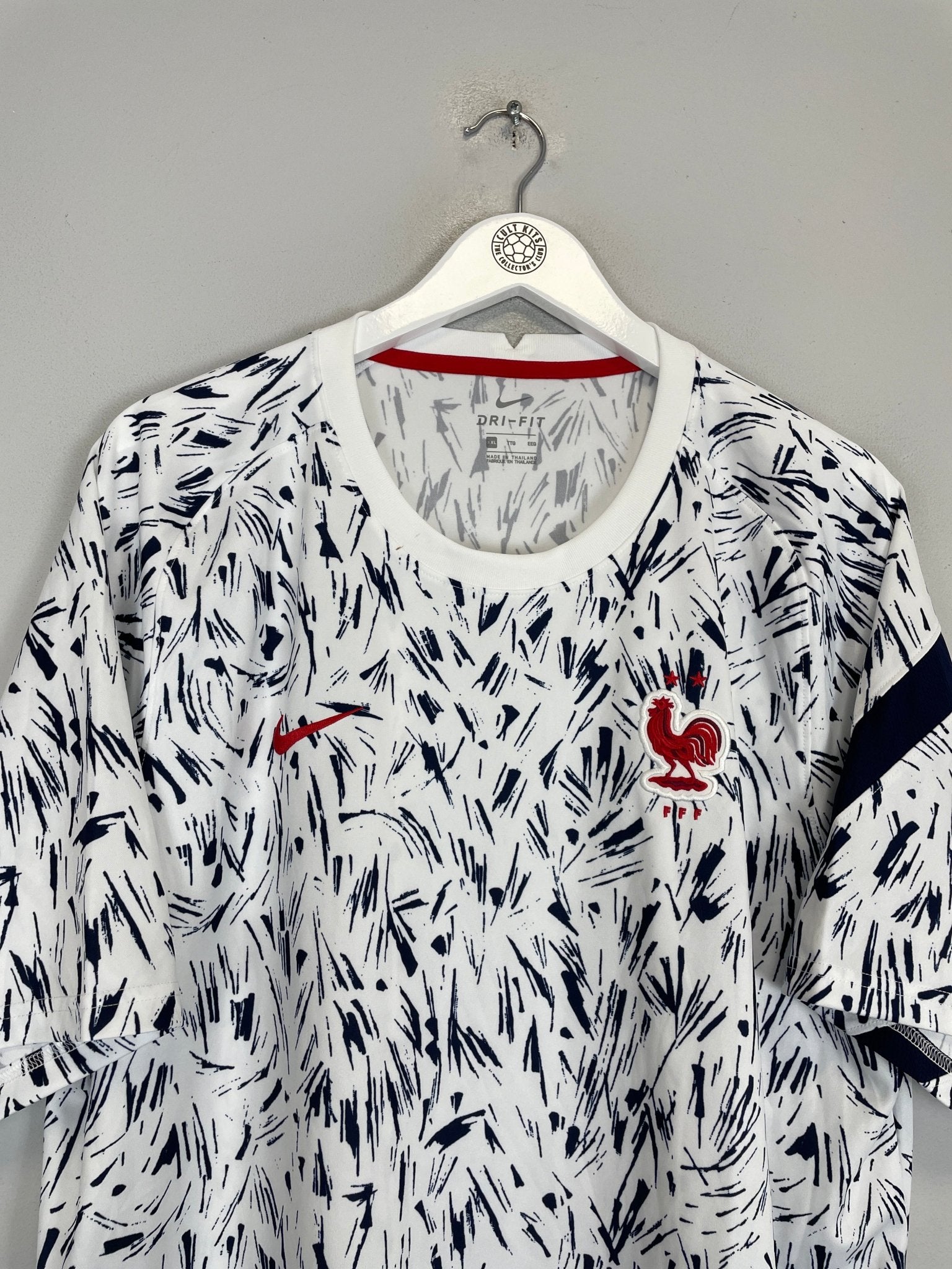Shop 2020/21 FRANCE PRE-MATCH SHIRT (XXL) NIKE, classic football shirts, vintage football shirts & retro soccer jerseys at Cult Kits