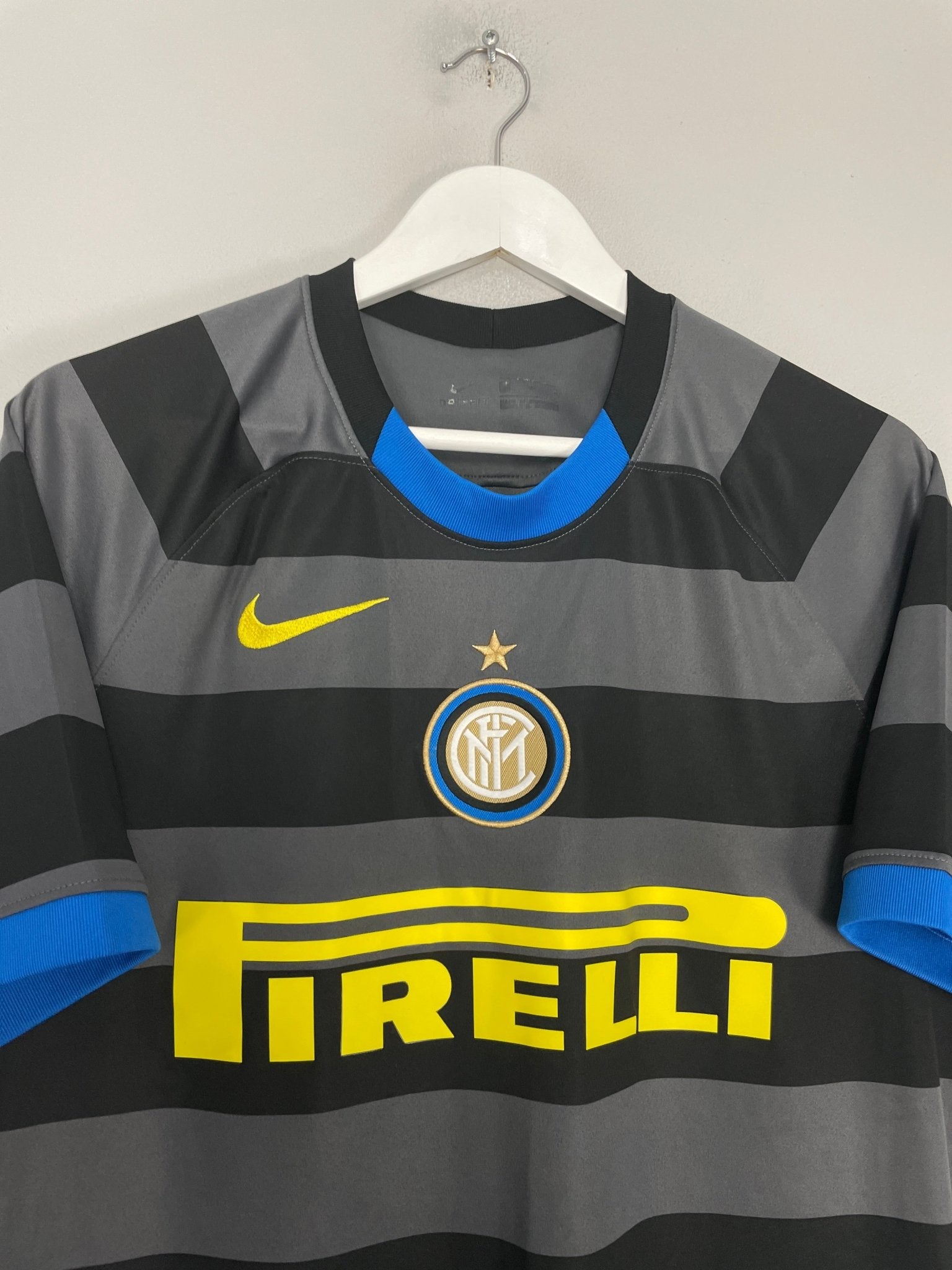 Shop 2020/21 INTER MILAN AWAY SHIRT (L) NIKE, classic football shirts, vintage football shirts & retro soccer jerseys at Cult Kits