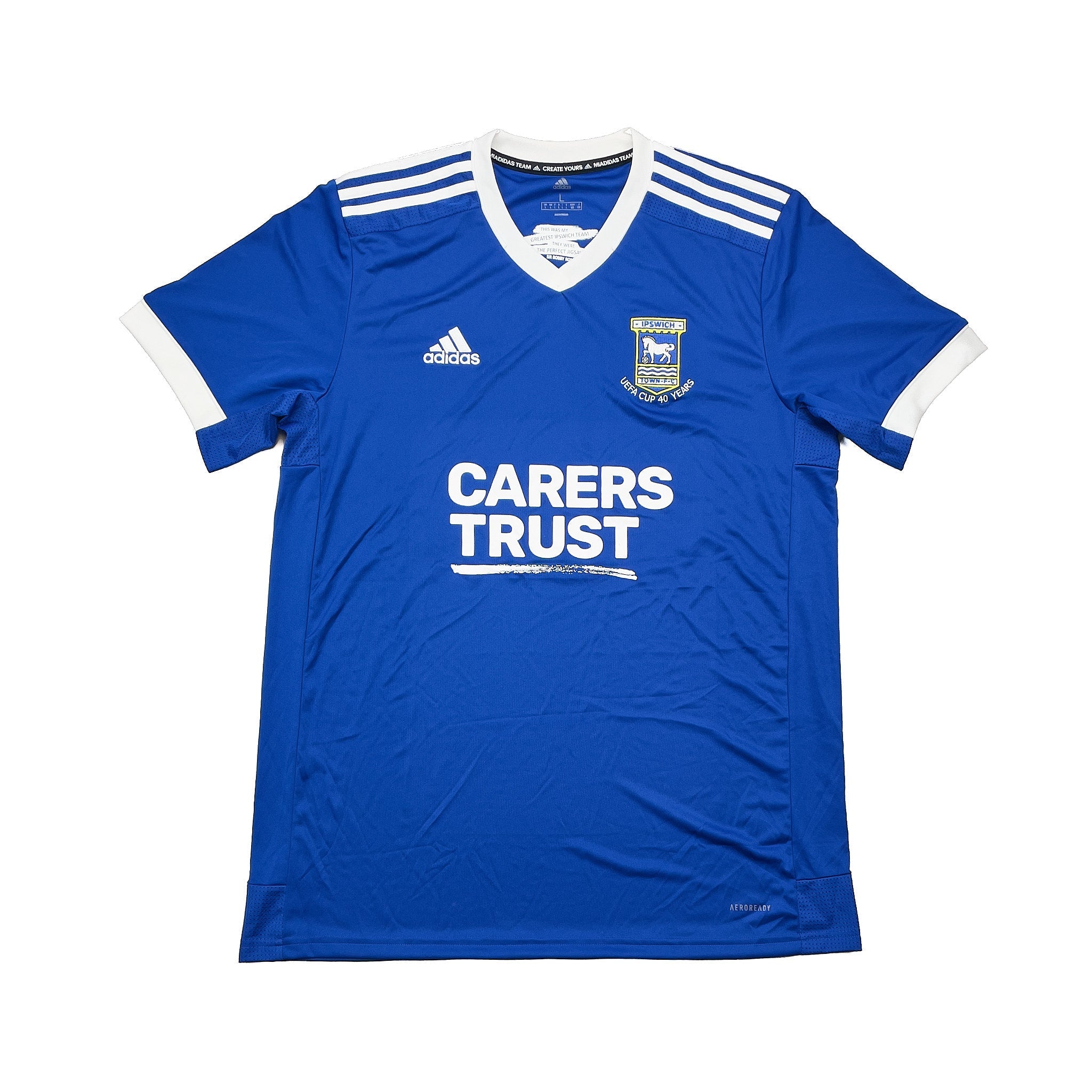 Buy 2020/21 Ipswich Town Home Shirt (L) Adidas ~ Free worldwide shipping available ~ Authentic Vintage Football Shirts from Cult Kits