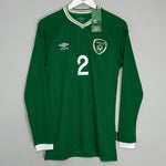 Shop 2020/21 IRELAND COLEMAN #2 *BNWT* L/S HOME SHIRT (S) UMBRO, classic football shirts, vintage football shirts & retro soccer jerseys at Cult Kits