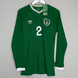 Shop 2020/21 IRELAND COLEMAN #2 *BNWT* L/S HOME SHIRT (S) UMBRO, classic football shirts, vintage football shirts & retro soccer jerseys at Cult Kits