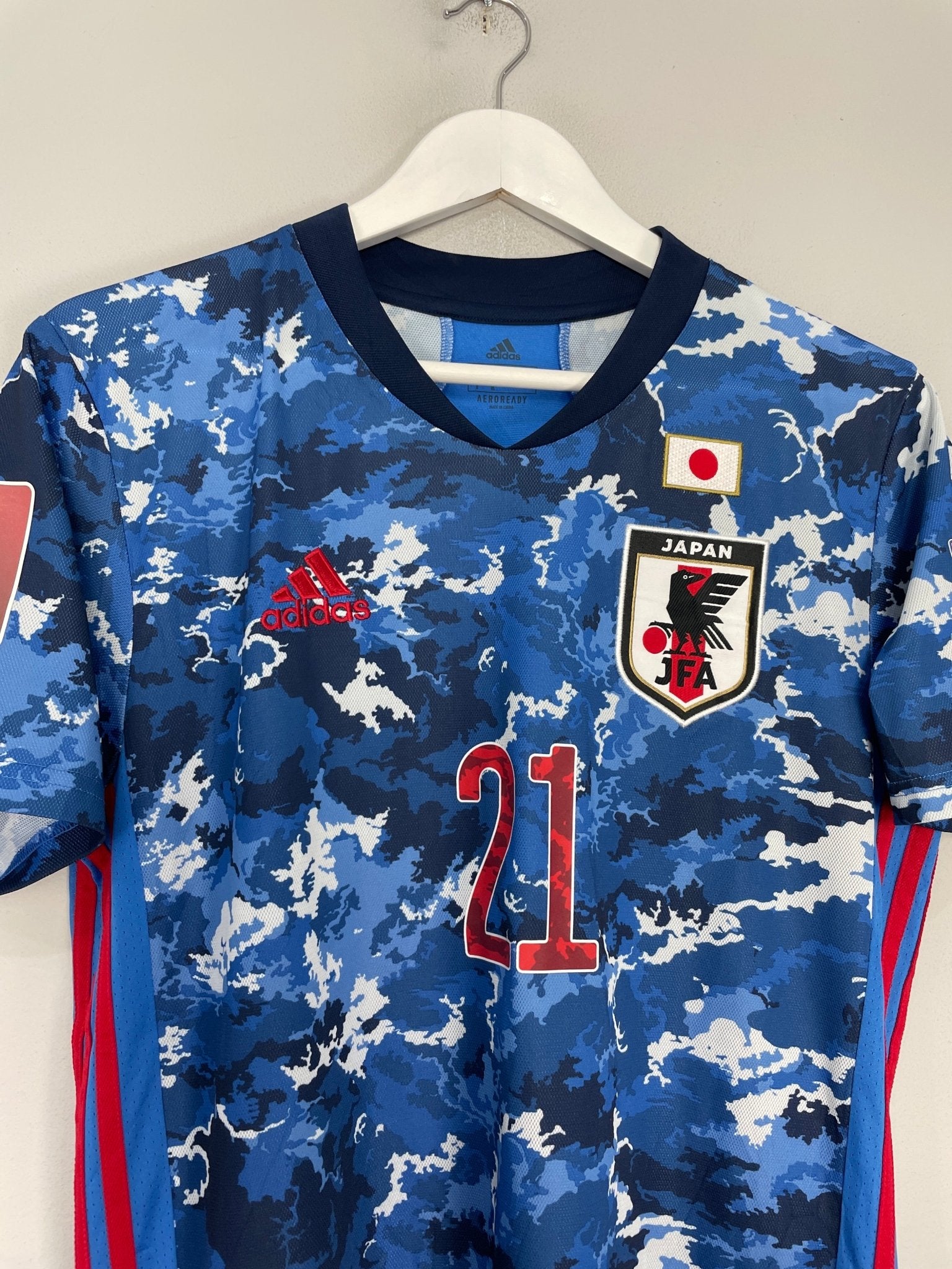 Shop 2020/21 JAPAN #21 HOME SHIRT (S) ADIDAS, classic football shirts, vintage football shirts & retro soccer jerseys at Cult Kits