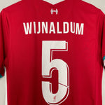 Shop 2020/21 LIVERPOOL WIJNALDUM #5 HOME SHIRT (M) NIKE, classic football shirts, vintage football shirts & retro soccer jerseys at Cult Kits