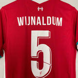 Shop 2020/21 LIVERPOOL WIJNALDUM #5 HOME SHIRT (M) NIKE, classic football shirts, vintage football shirts & retro soccer jerseys at Cult Kits