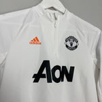 Shop 2020/21 MANCHESTER UNITED 1/4 ZIP TRAINING SHIRT (M.KIDS) ADIDAS, classic football shirts, vintage football shirts & retro soccer jerseys at Cult Kits