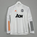 Shop 2020/21 MANCHESTER UNITED 1/4 ZIP TRAINING SHIRT (M.KIDS) ADIDAS, classic football shirts, vintage football shirts & retro soccer jerseys at Cult Kits