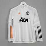 Shop 2020/21 MANCHESTER UNITED 1/4 ZIP TRAINING SHIRT (M.KIDS) ADIDAS, classic football shirts, vintage football shirts & retro soccer jerseys at Cult Kits