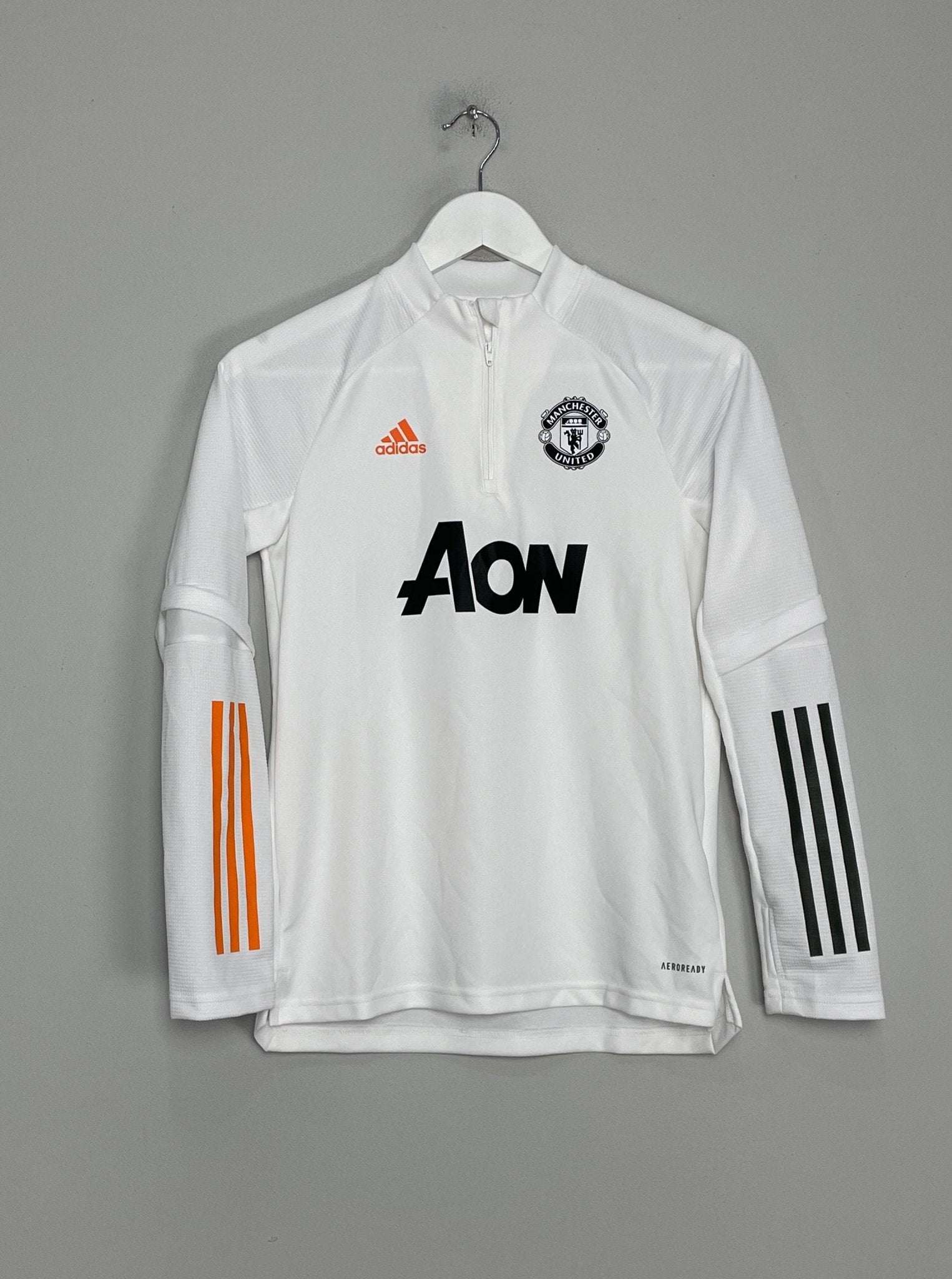 Shop 2020/21 MANCHESTER UNITED 1/4 ZIP TRAINING SHIRT (M.KIDS) ADIDAS, classic football shirts, vintage football shirts & retro soccer jerseys at Cult Kits