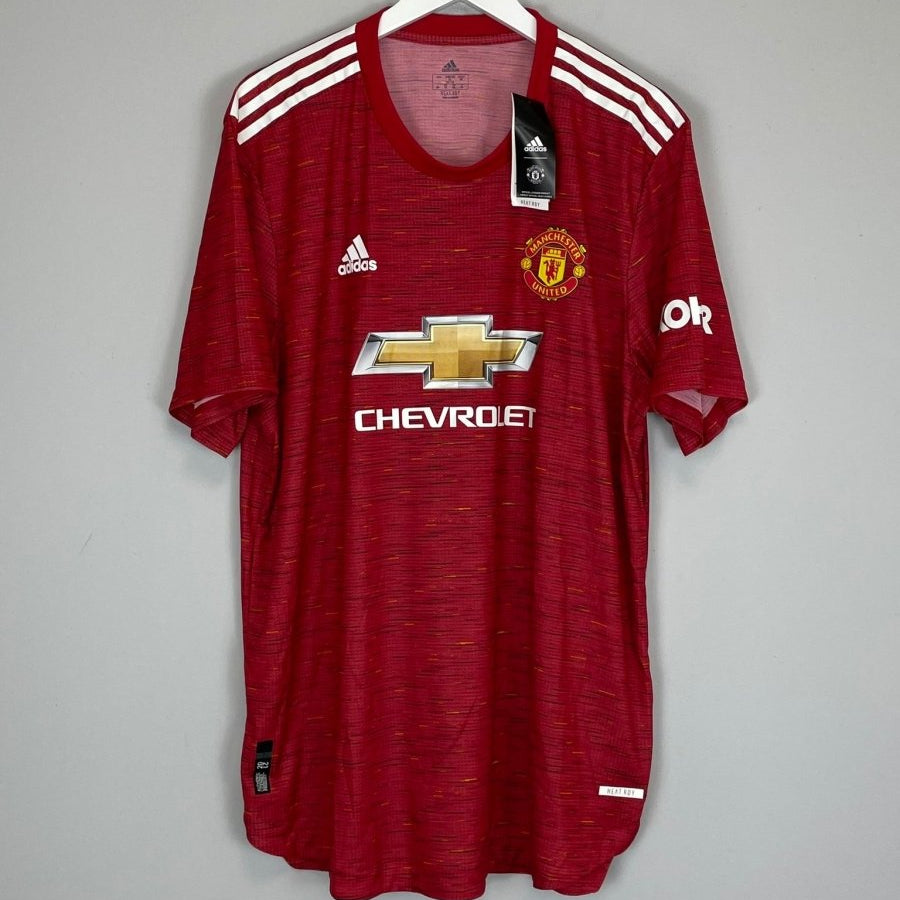 2020/21 MANCHESTER UNITED *BNWT* AUTHENTIC HOME SHIRT (XXL) ADIDAS - Cult Kits - XXL - Buy Vintage Football Shirts, Authentic Retro Football Shirts For Sale, Classic Football Shirts & Soccer Jersey