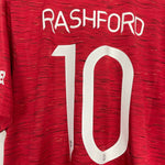 Shop 2020/21 MANCHESTER UNITED RASHFORD #10 HOME SHIRT (XL) ADIDAS, classic football shirts, vintage football shirts & retro soccer jerseys at Cult Kits